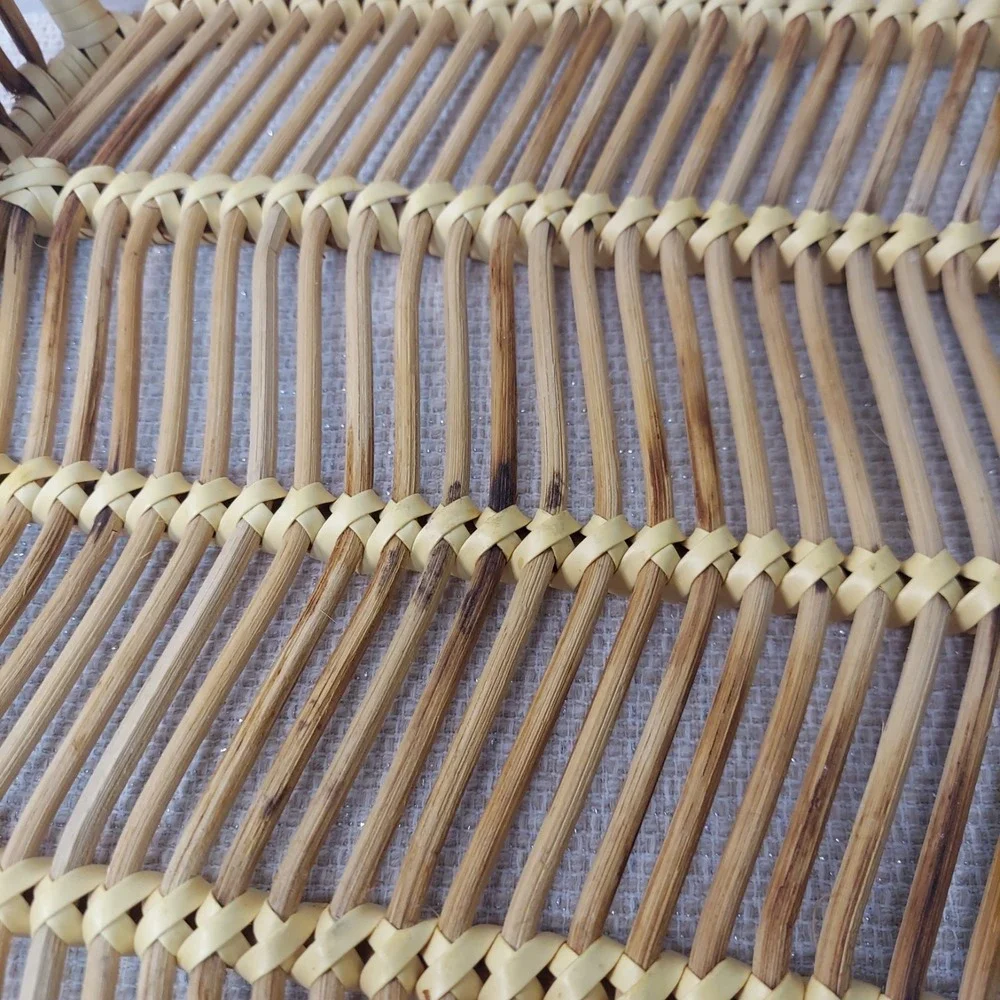 MCM Danish Rattan Serving Tray Modern Chic‎ Boho Bamboo Vintage 17